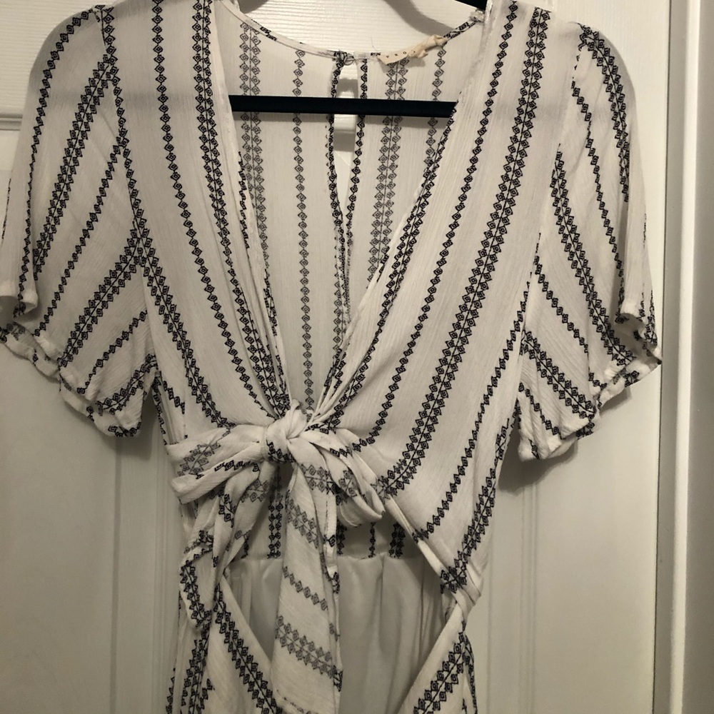 Black and White striped boutique dress